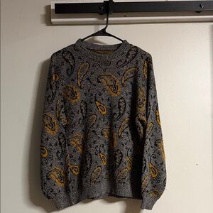 Gray Paisley Sweater